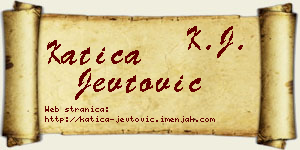 Katica Jevtović vizit kartica